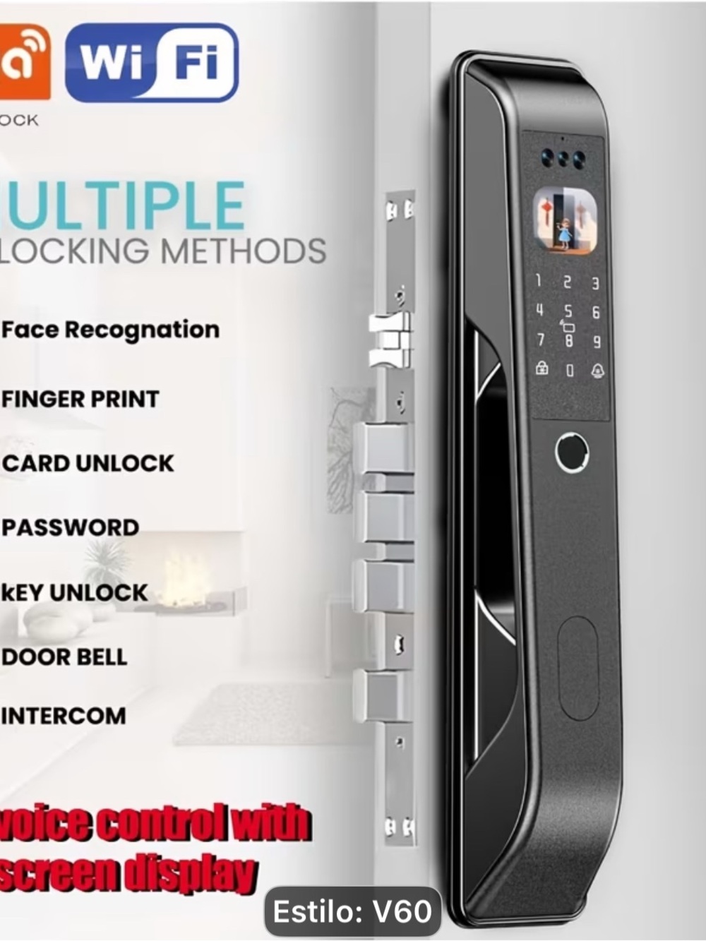 Smart Door Lock with Camera Security